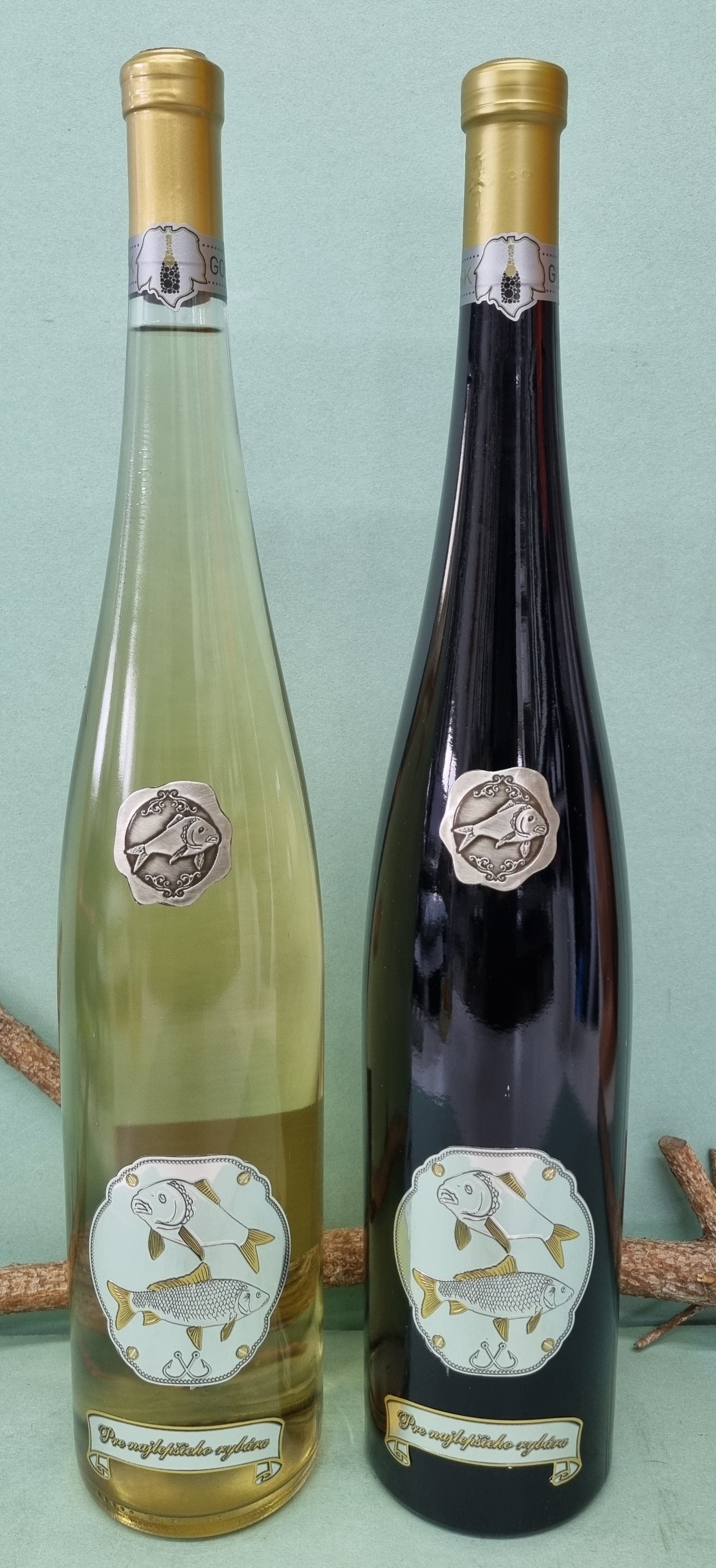 Darčeková fľaša s rybárskym motívom 1,5l