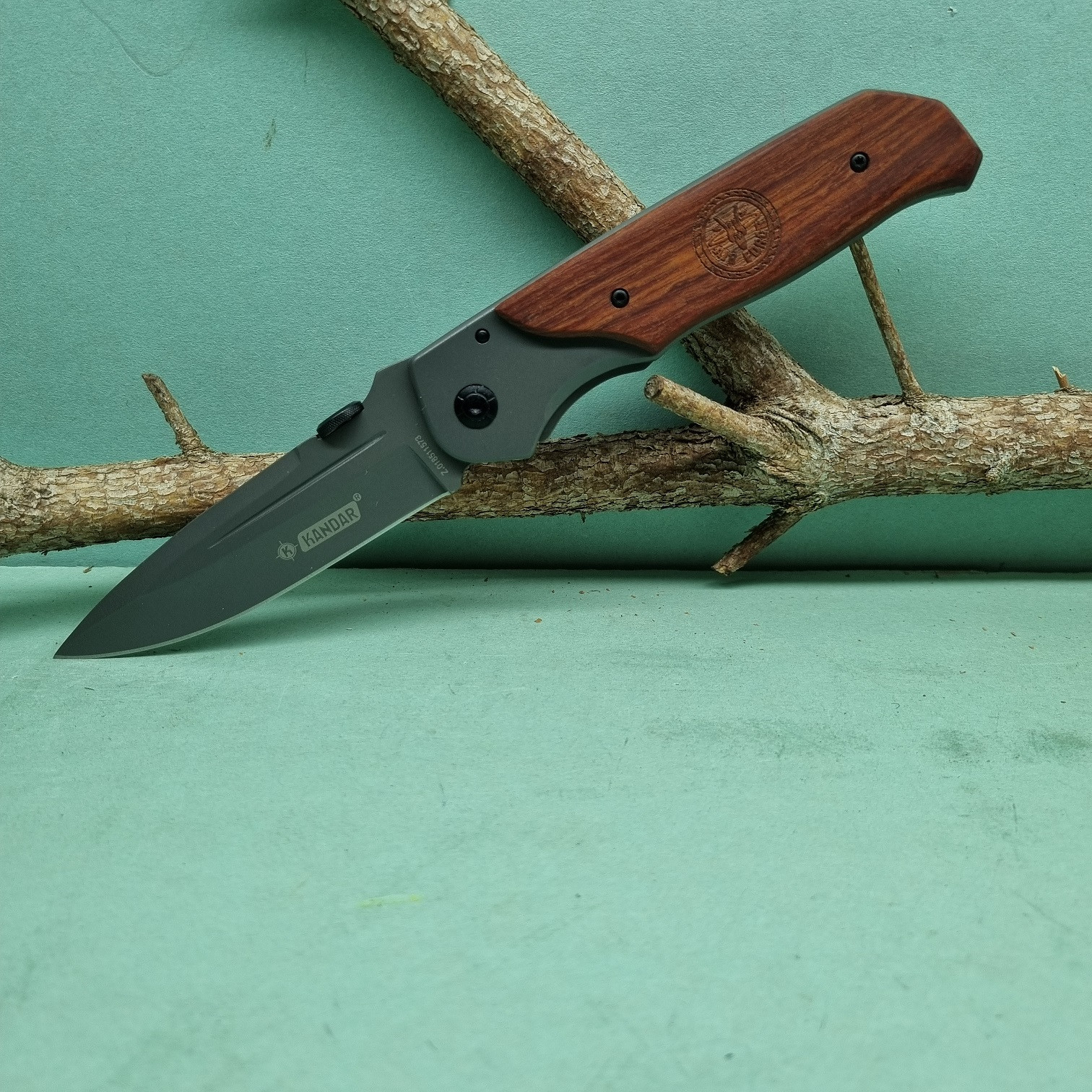 Kandar zatvárací vreckový nôž letecký znak +klip 22cm/9,5cm