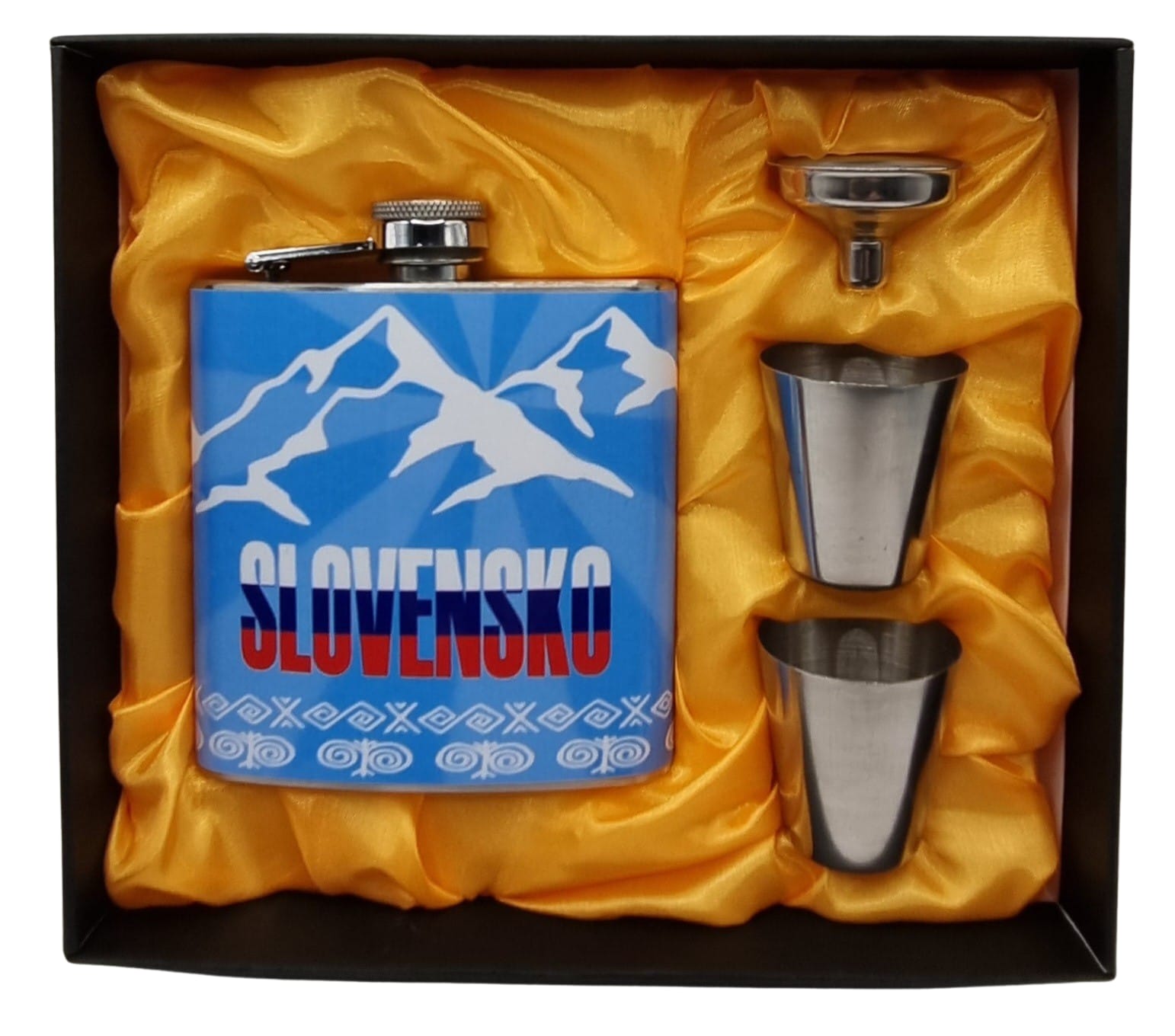 Ploskačka motív Slovensko hory a vlajka 180ml