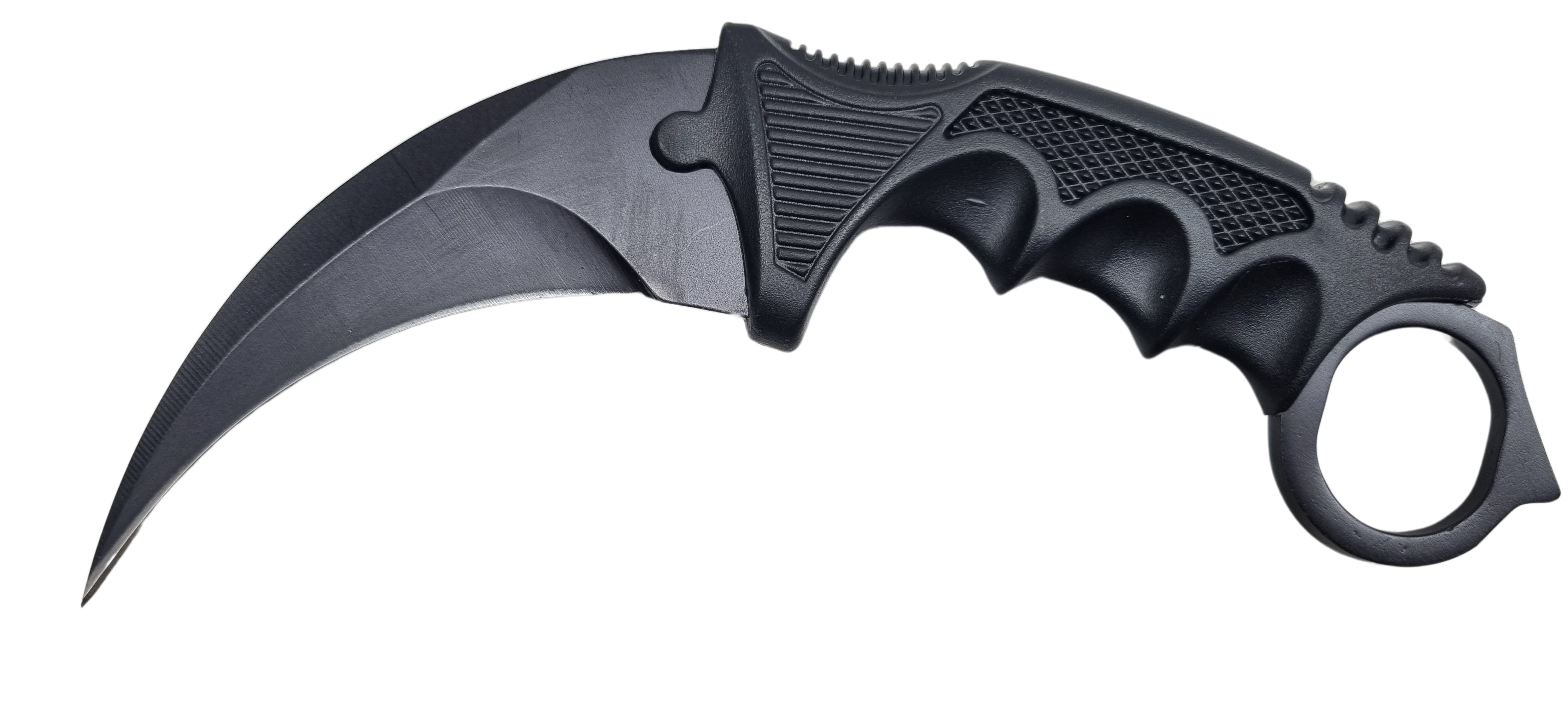 Bojový obranný nôž karambit čierny +puzdro 19/9cm