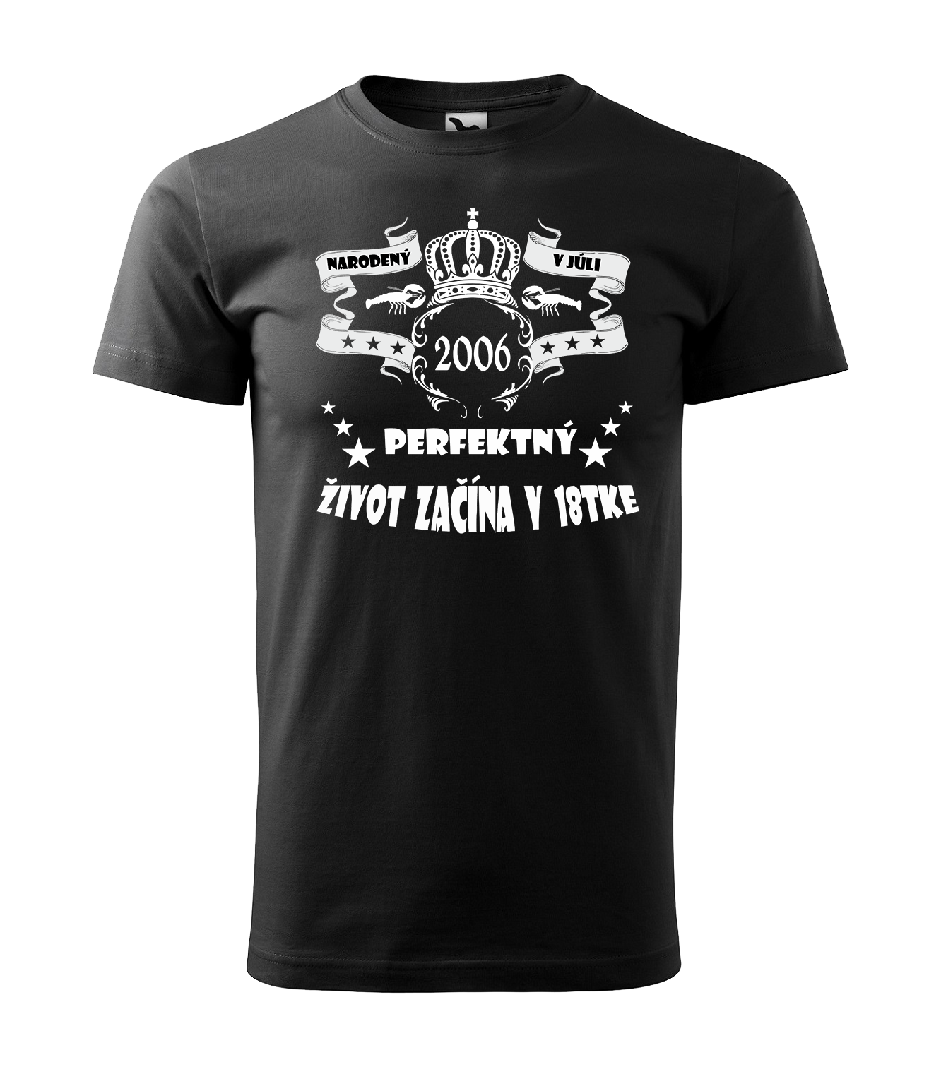 Tričko s motívom Narodený v júli