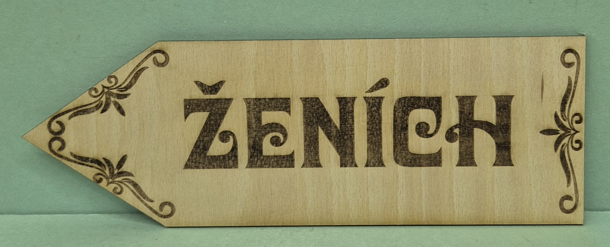 Svadobná drevená tabuľka ŽENÍCH