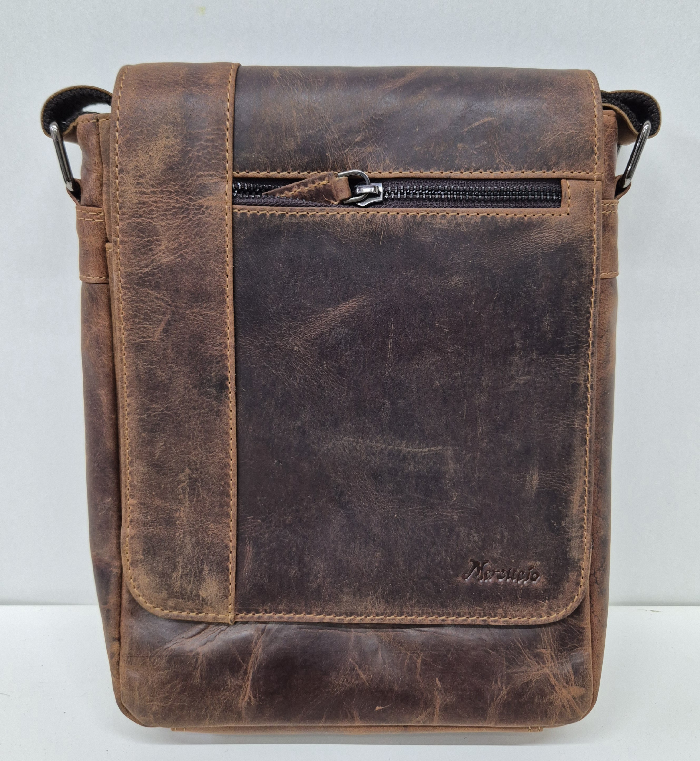 Pánska kožená taška crossbody 28/23cm
