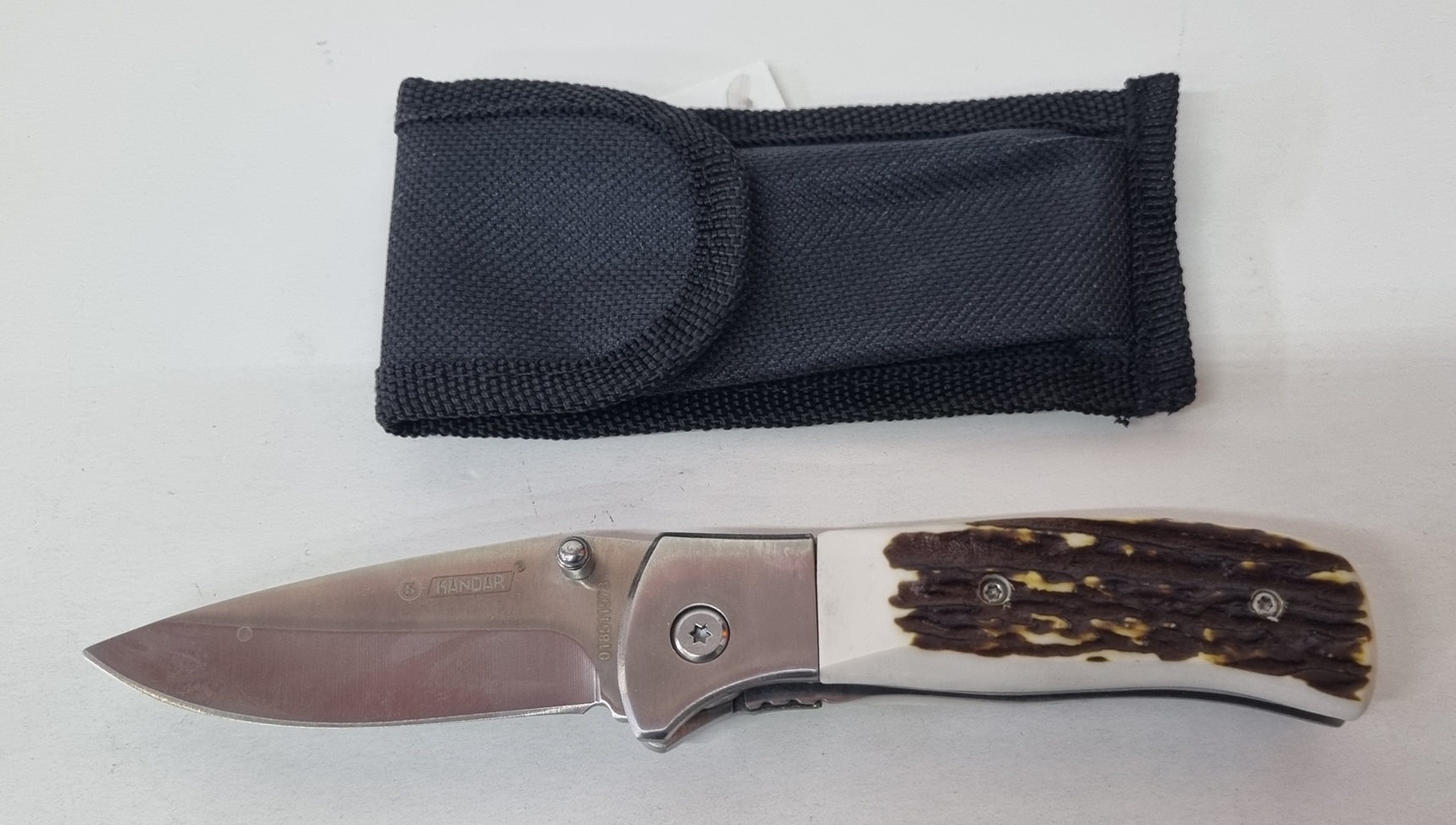 Kandar poľovnícky zatvárací nôž 17/7cm + púzdro