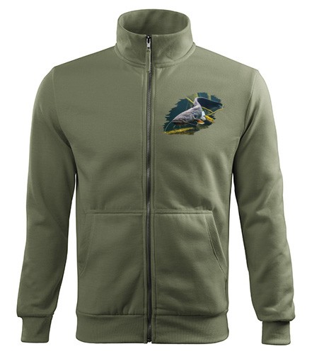 Mikina na zips s motívom Sumec celý  FSu2
