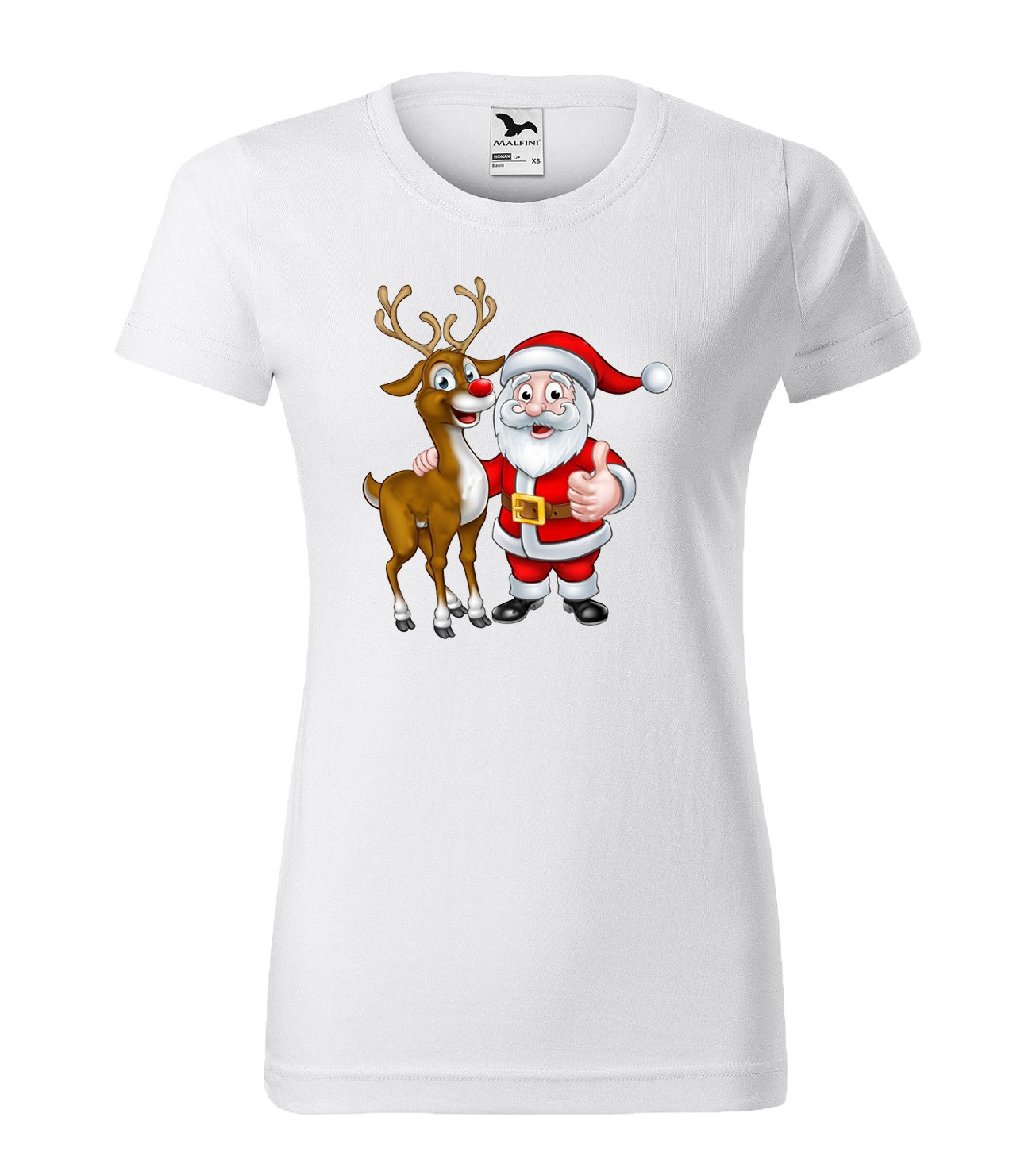 Tričko dámske s vianočným motívom Sob a Santa