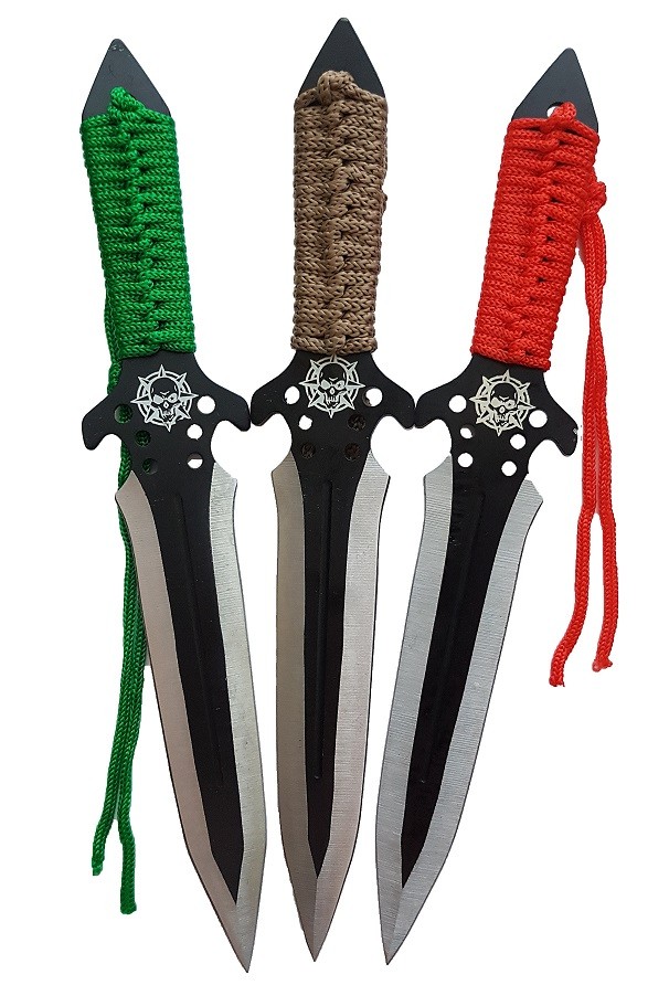 Vrhací nôž 26cm SADA 3ks