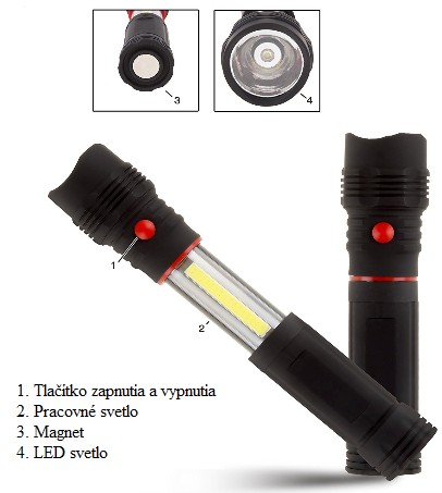 LED pracovné svetlo 260LM