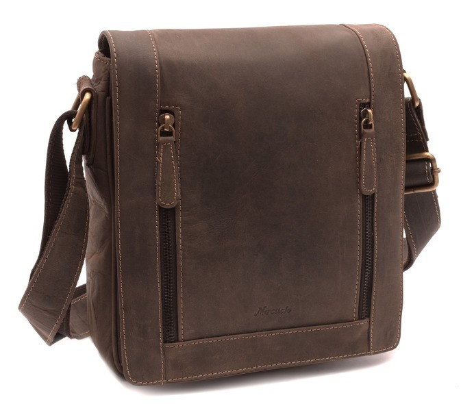Pánska kožená taška crossbody 26/23cm