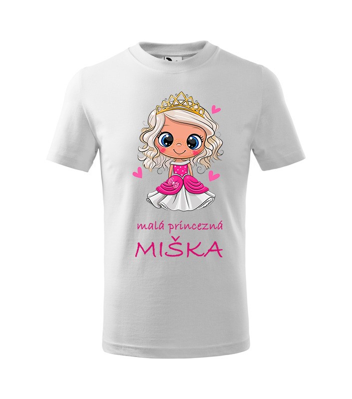 Tričko s rozprávkovým motívom Princezná korunka
