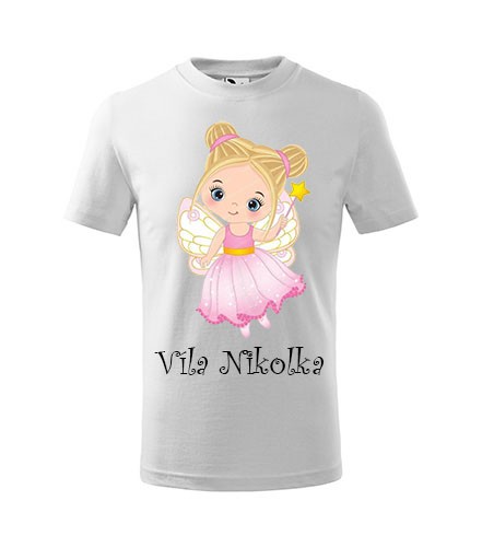 Tričko s rozprávkovým motívom Víla ružová