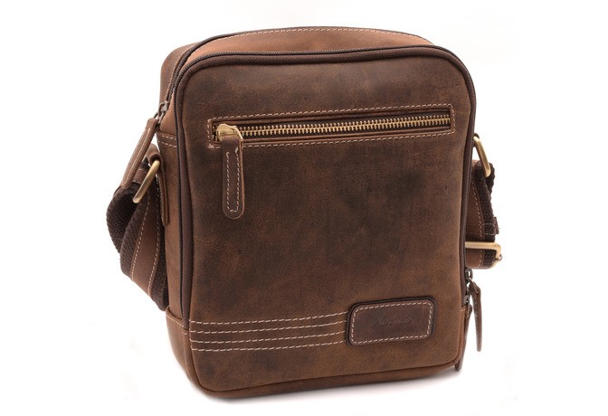Pánska kožená taška crossbody 22/18cm
