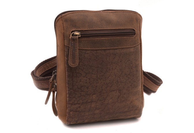 Pánska kožená taška crossbody 19/15cm