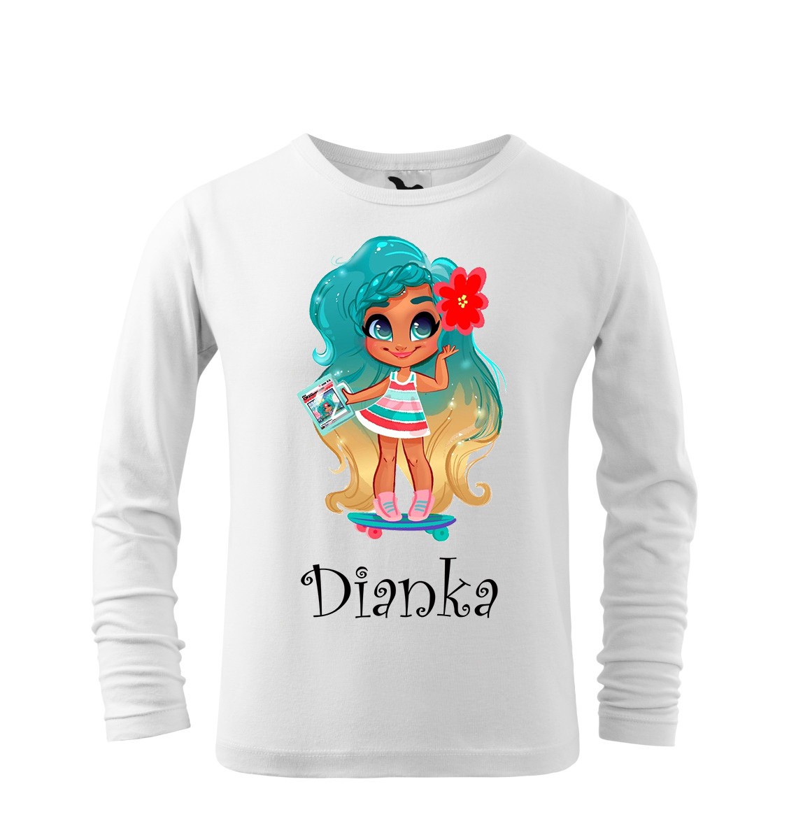 Tričko s motívom bábika Hairdorables zelená DR