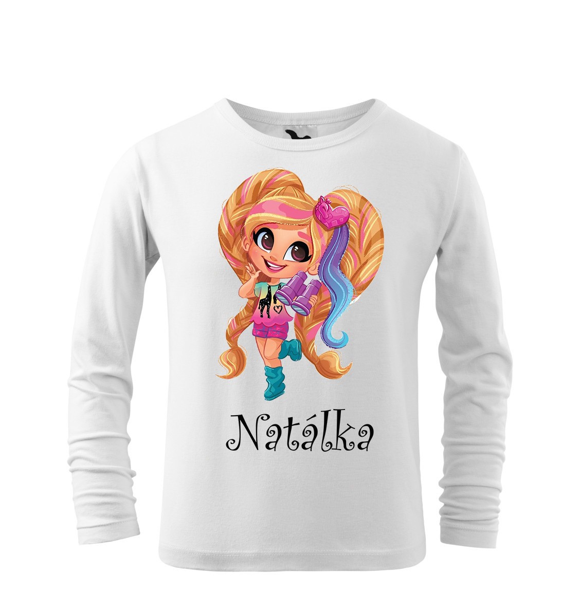 Tričko s motívom bábika Hairdorables chvostíky DR