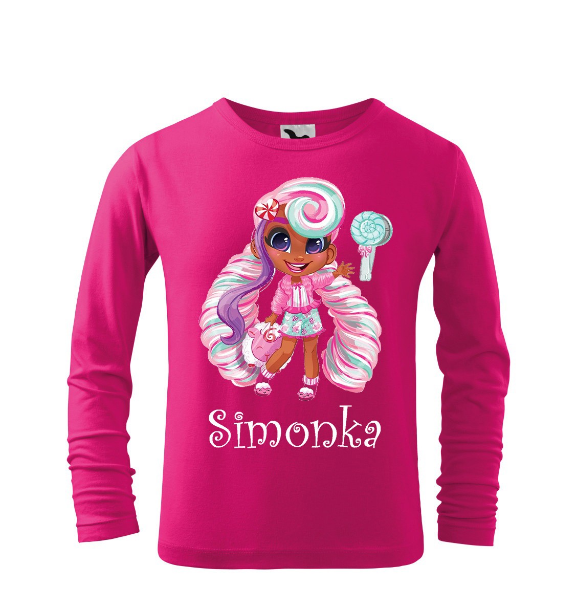 Tričko s motívom bábika Hairdorables fialový príčesok DR