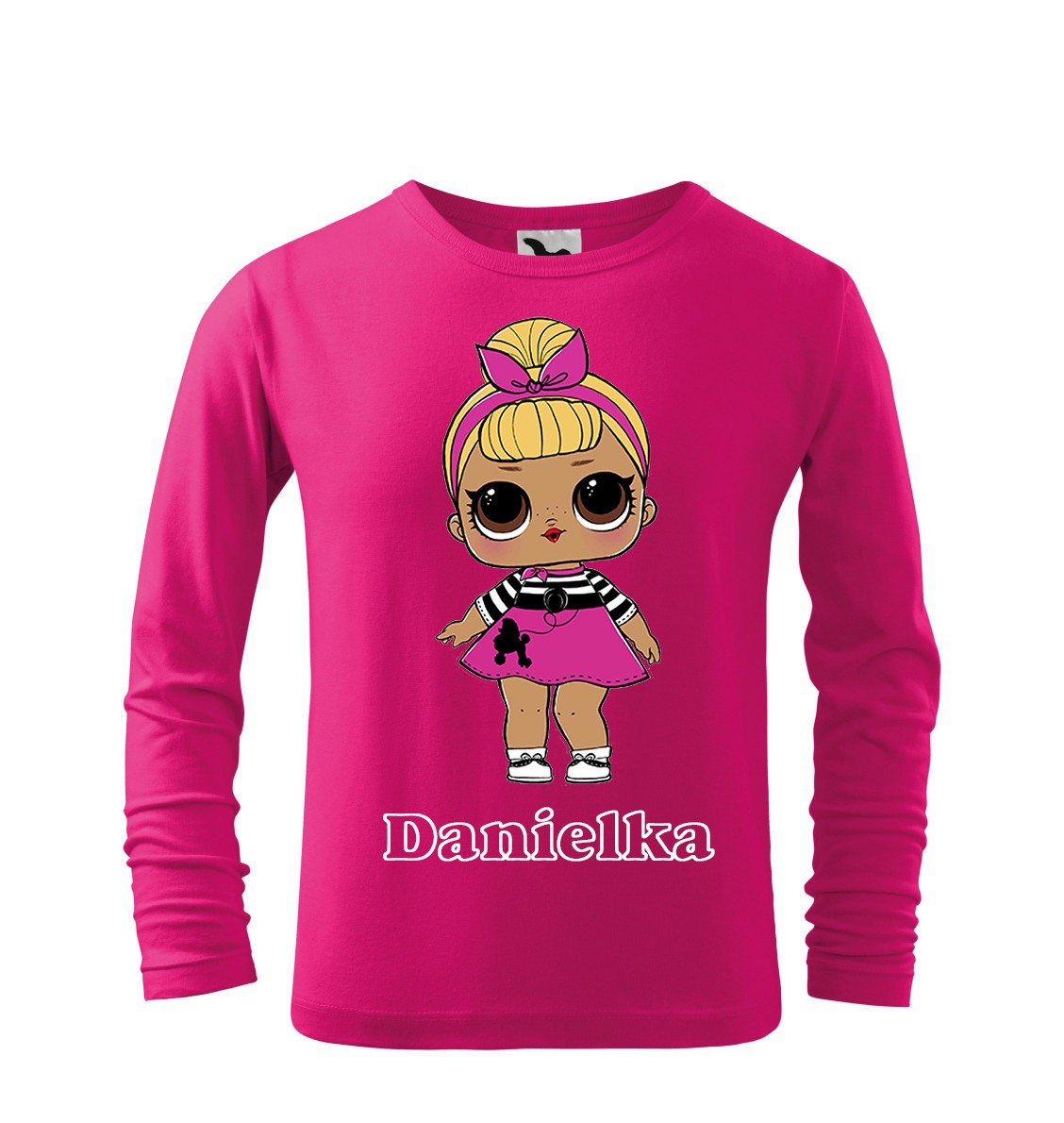 Tričko s motívom bábika LOL blond DR