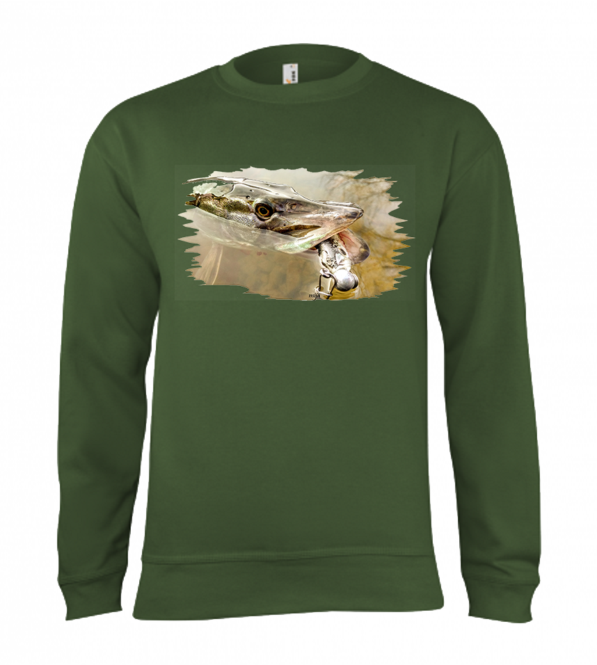 Mikina s motívom Šťuka voda FŠ1