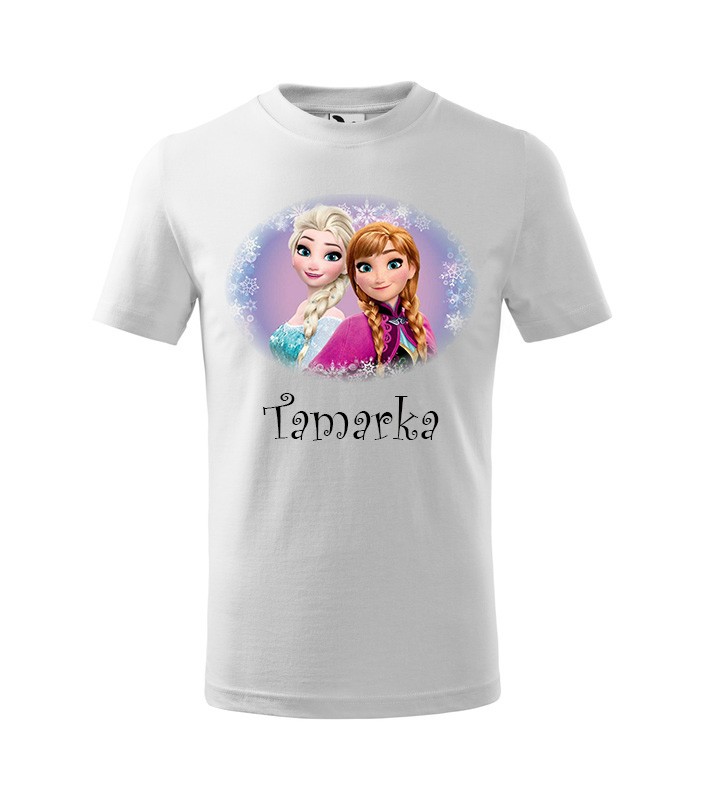Tričko s motívom Anna a Elsa kruh
