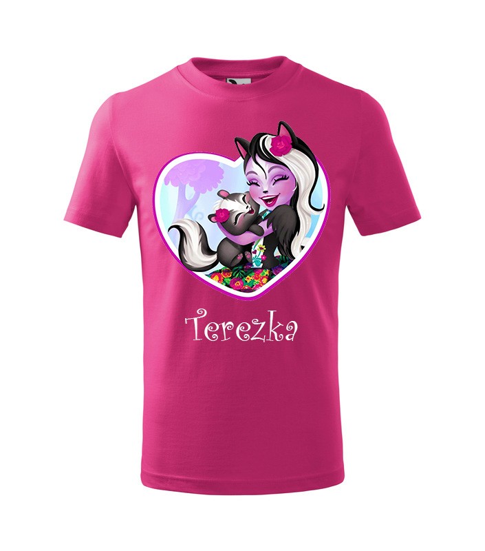 Tričko s motívom Enchantimals skunk