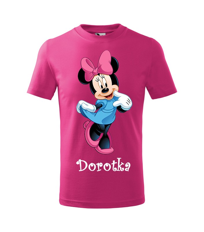 Tričko s motívom Minnie modrá