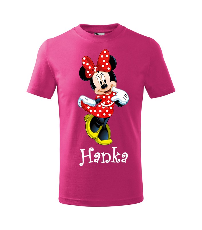 Tričko s motívom Minnie červená