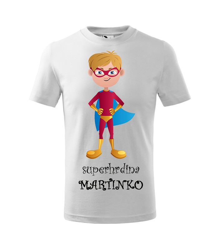 Tričko s rozprávkovým motívom Superhrdina blond