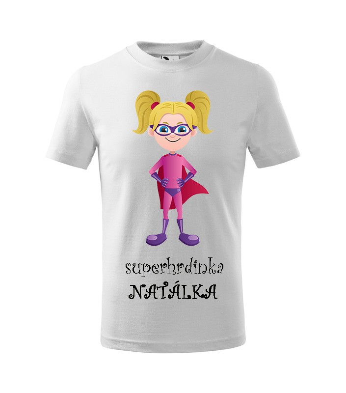 Tričko s rozprávkovým motívom Superhrdinka blond