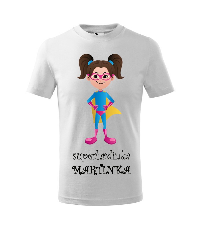 Tričko s rozprávkovým motívom Superhrdinka