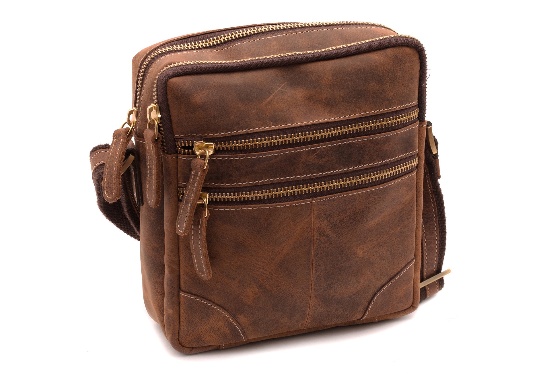 Pánska kožená taška crossbody 20/19cm