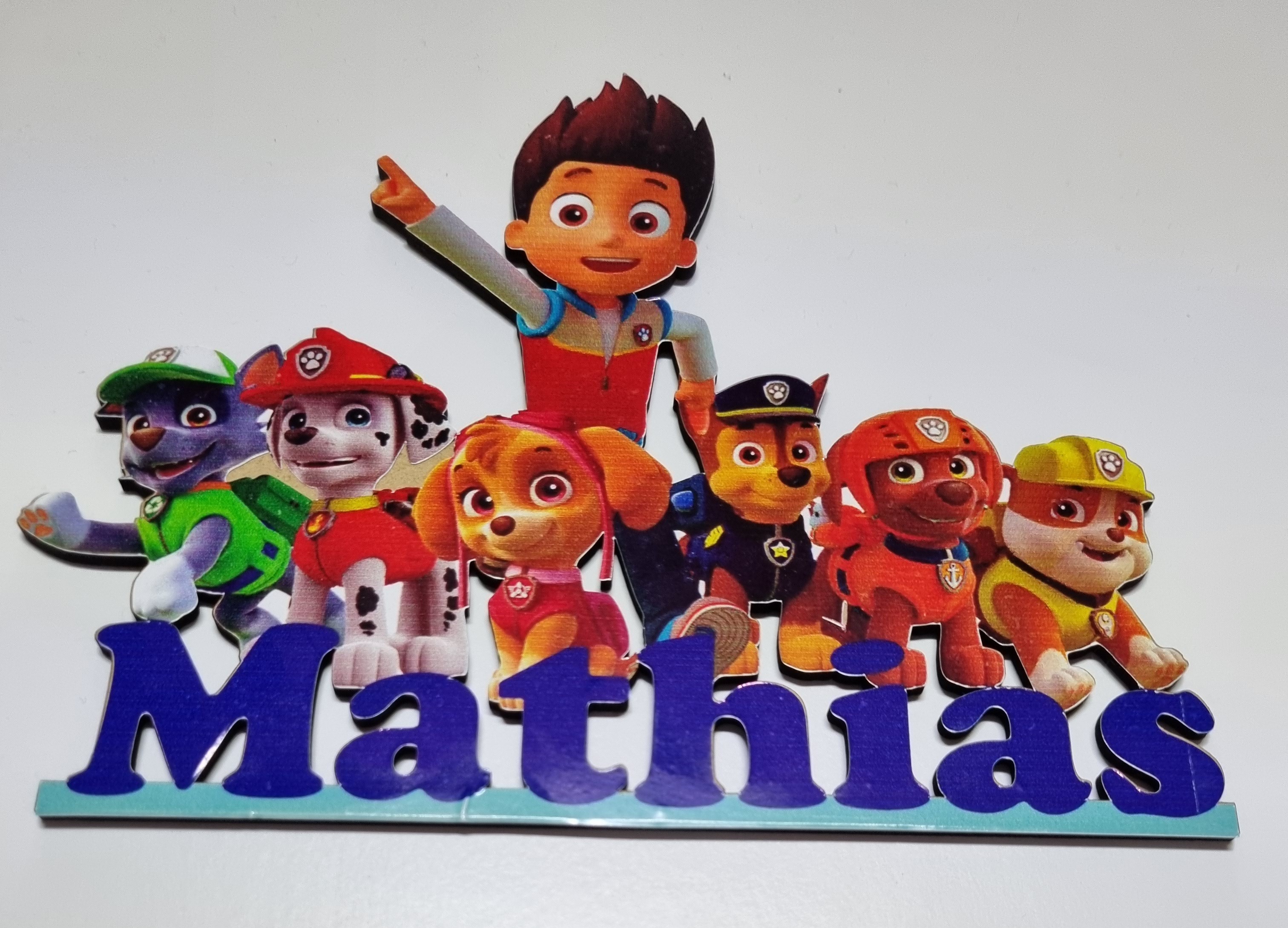 Zápich na tortu Paw Patrol 1