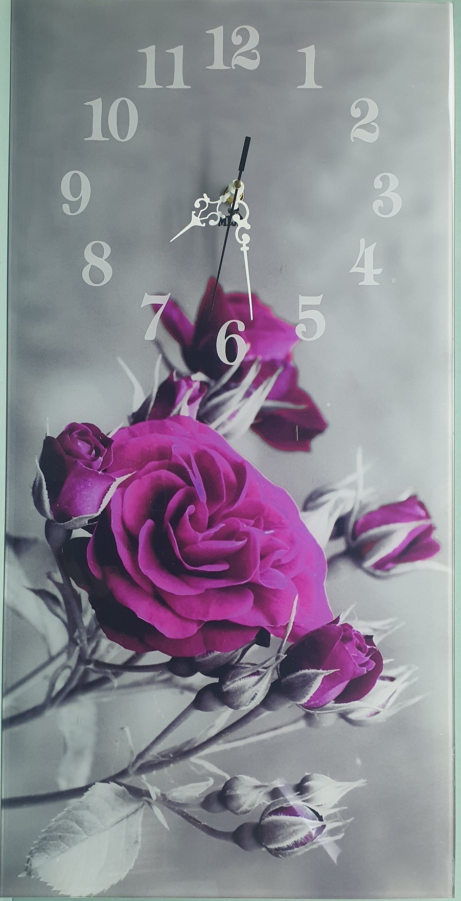 Nástenné hodiny Ruža3 30x60cm