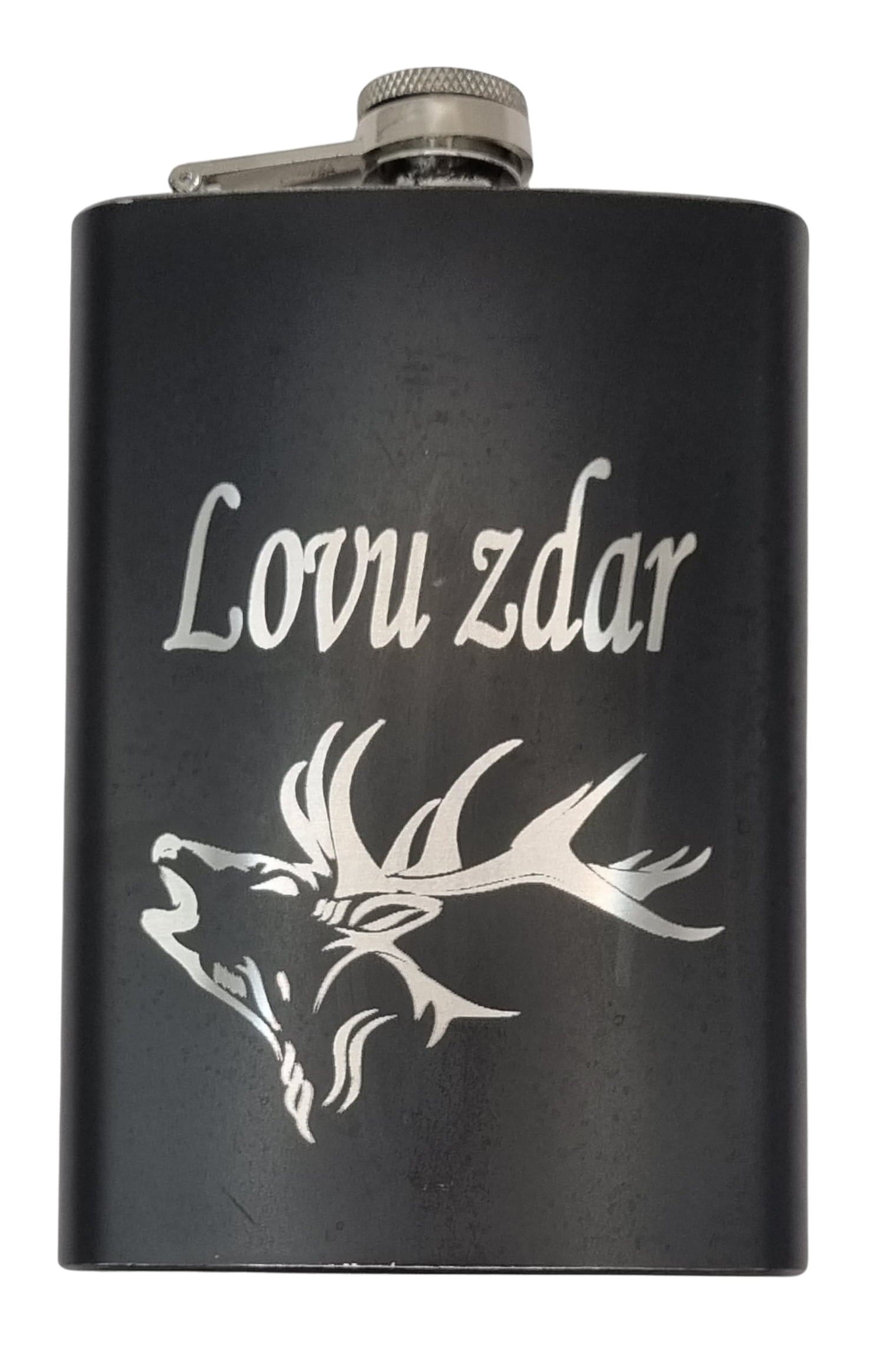 Čierna ploskačka Jeleň 240ml