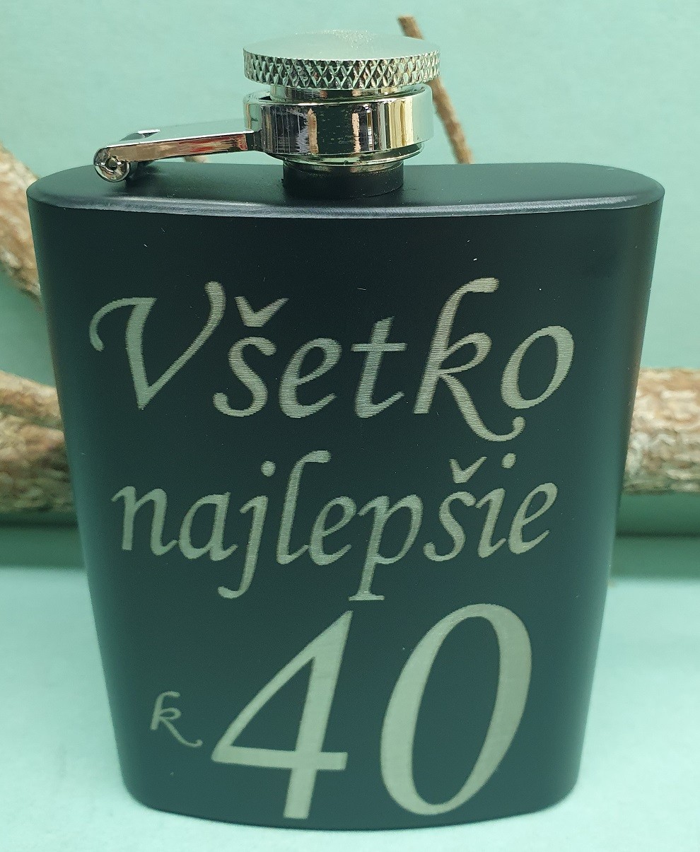 Ploskačka Všetko najlepšie k 40 120ml