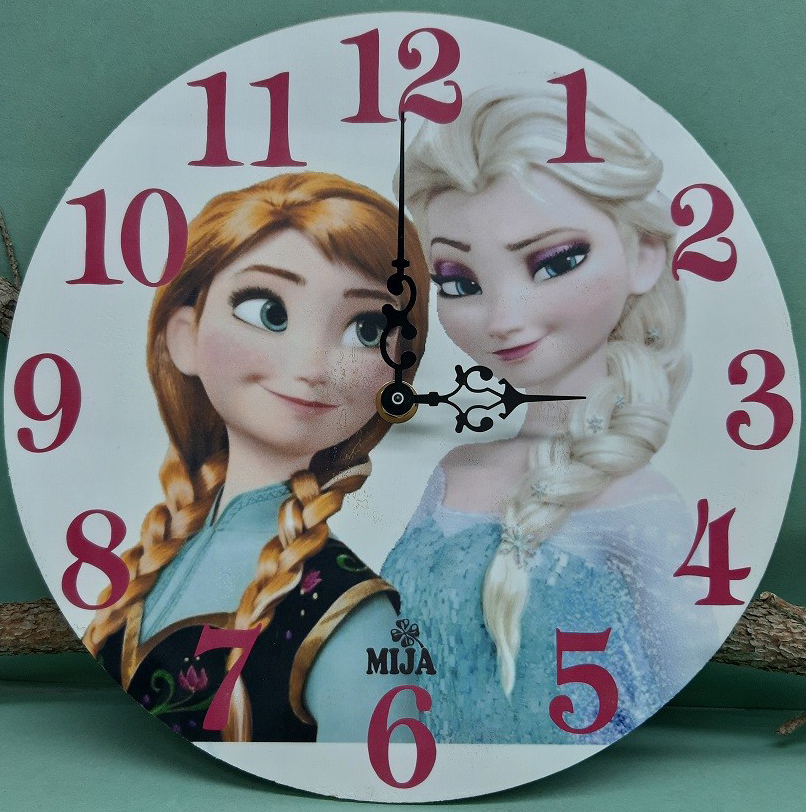Drevené hodiny  Frozen ø 25cm