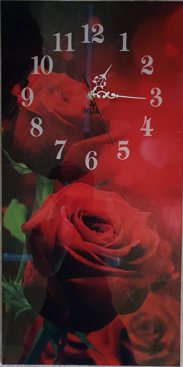 Nástenné hodiny Ruža4 30x60cm