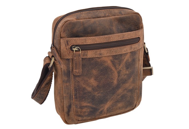 Pánska kožená taška crossbody 22/20cm