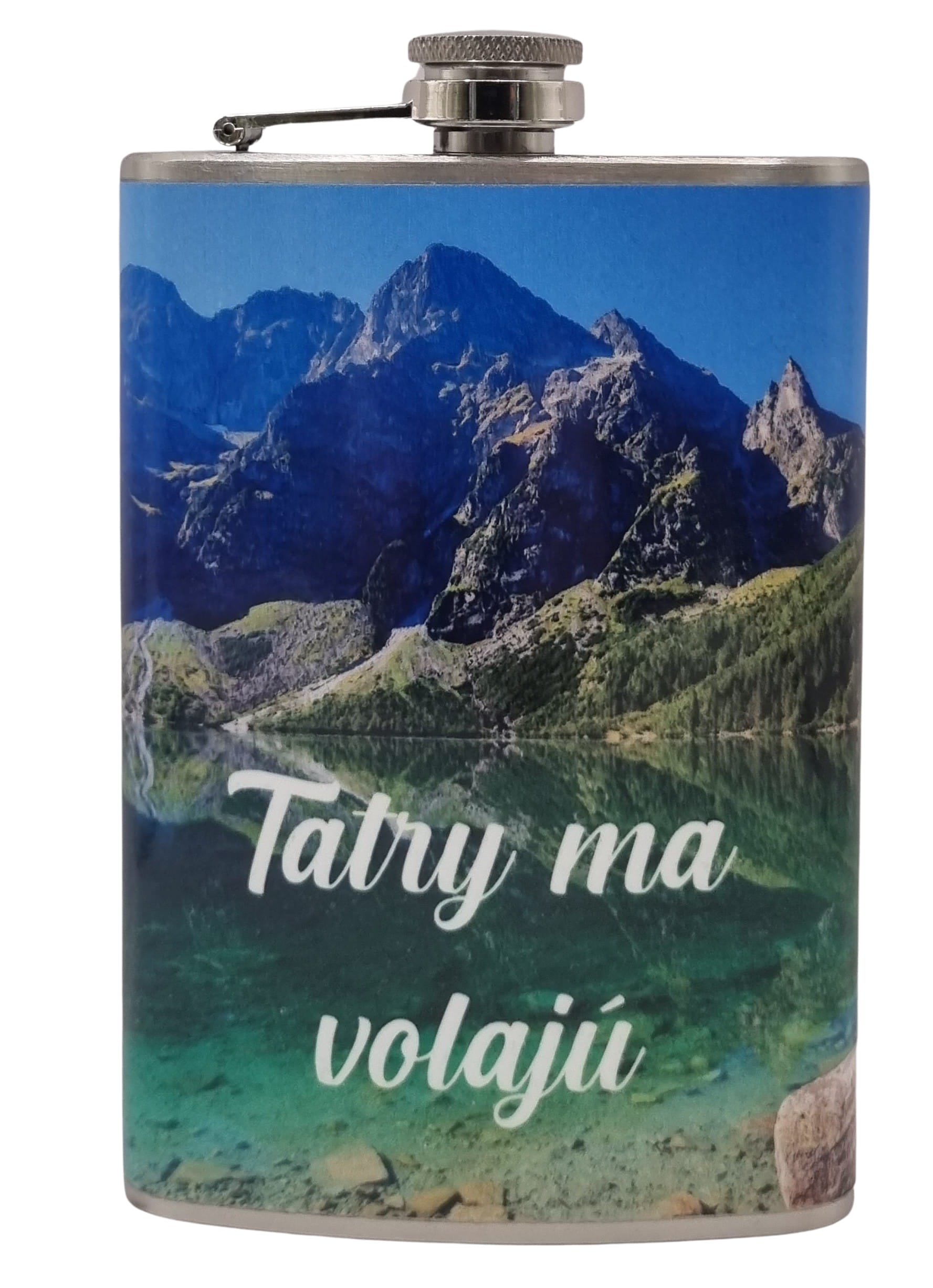 Ploskačka s potlačou Tatry ma volajú 270ml