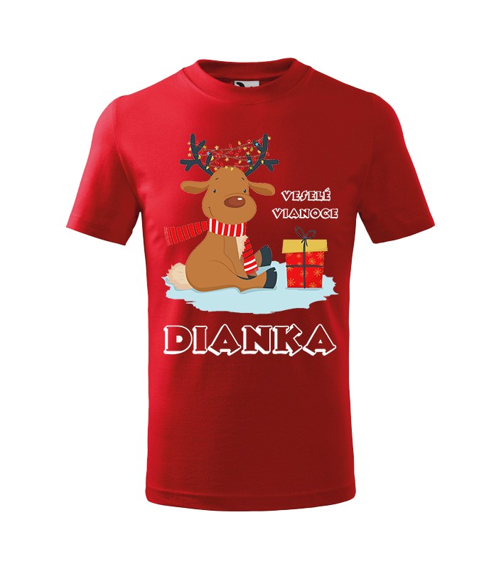 Tričko s motívom Sob vianočný s darčekom