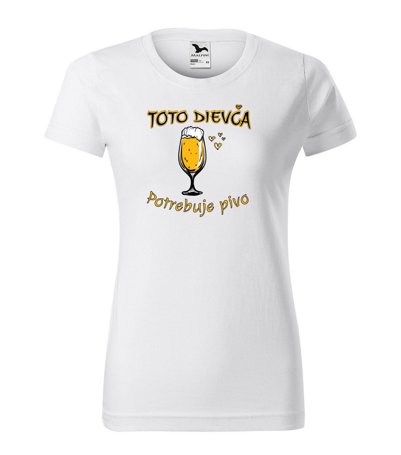 Tričko s motívom Toto dievča potrebuje pivo