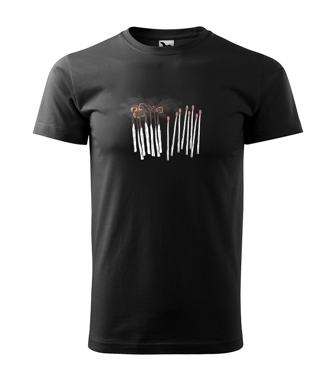 Tričko s motívom Zápalky
