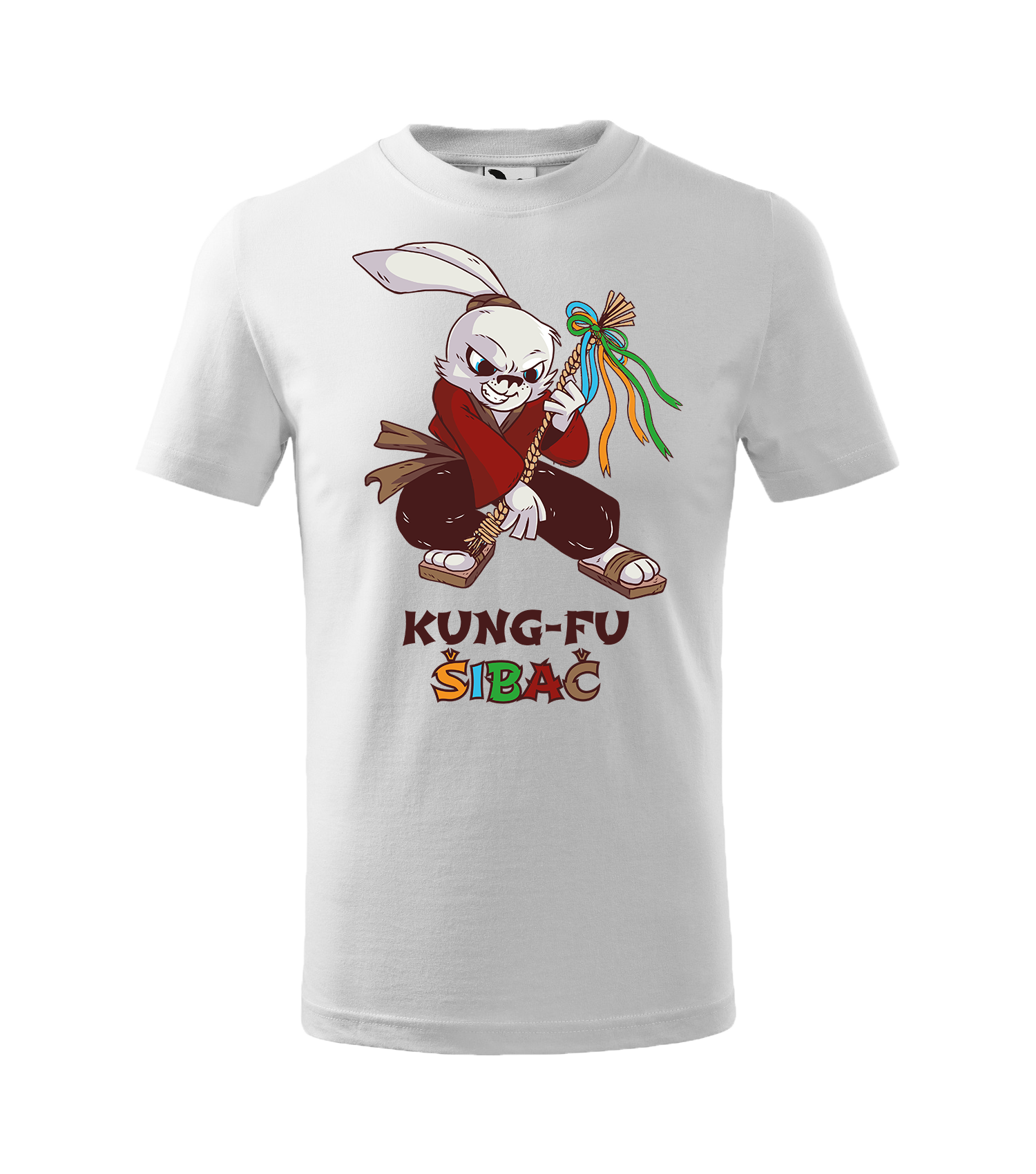 Tričko s vtipným motívom  Kung-fu šibač kr