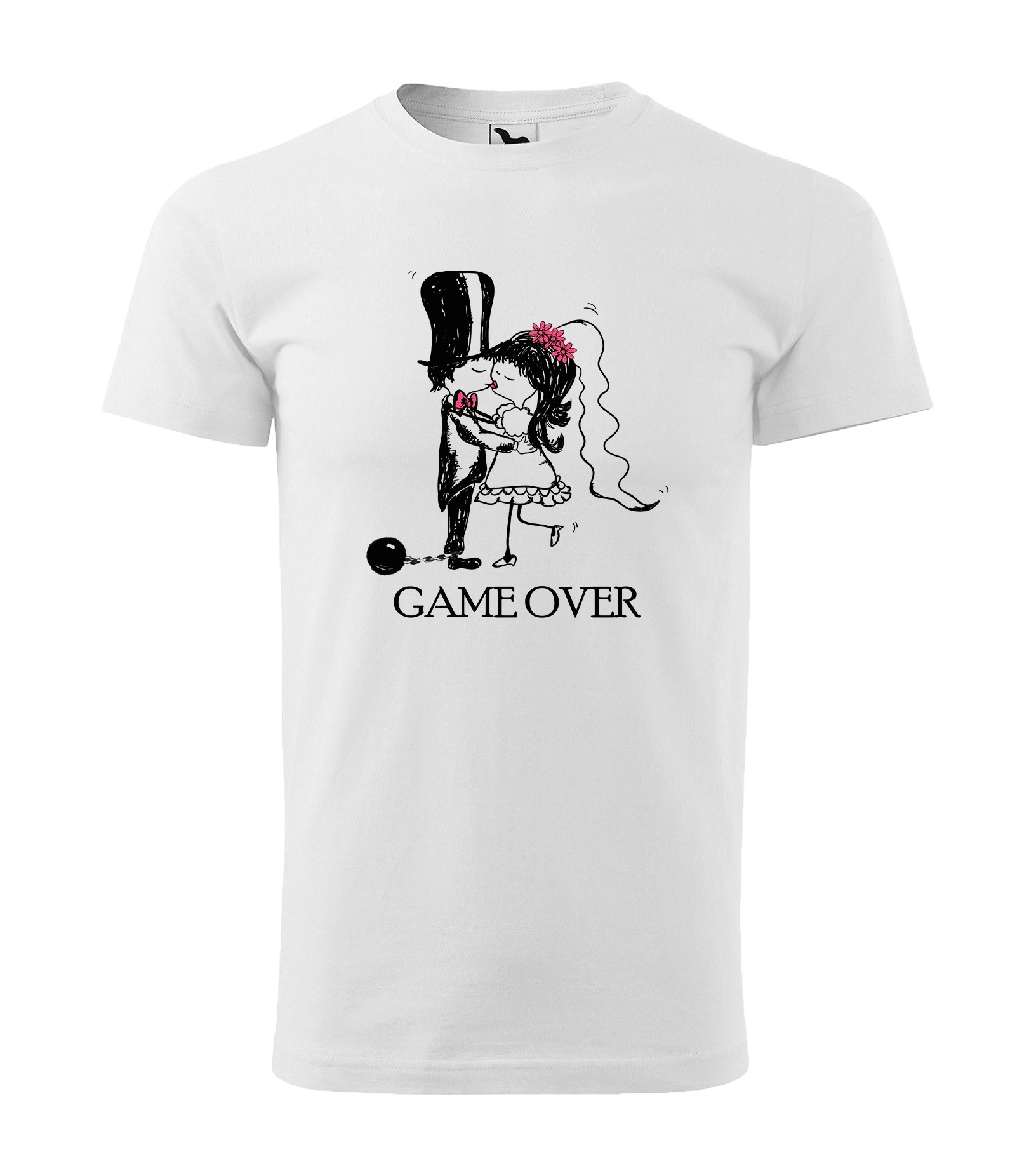 Tričko s vtipným motívom Game over