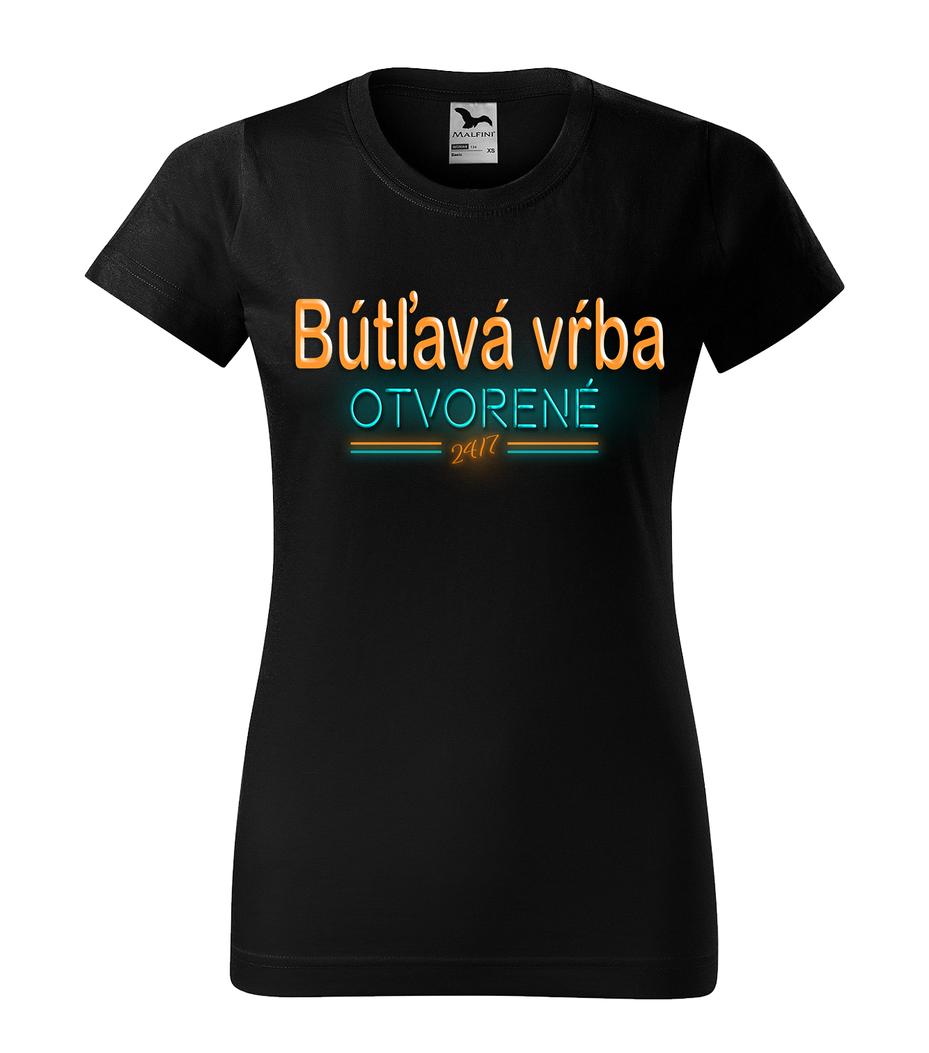 Tričko s vtipným motívom Bútľavá vŕba otvorené 24/7