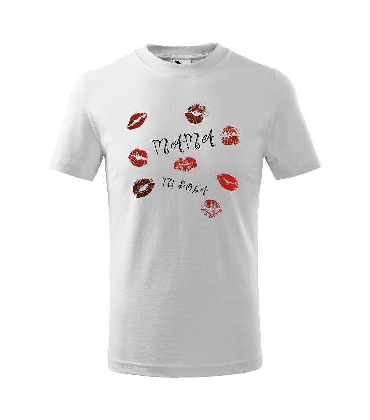 Tričko s vtipným motívom Mama tu bola kr