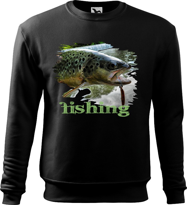 Mikina s rybárskym motívom Pstruh fishing FP2