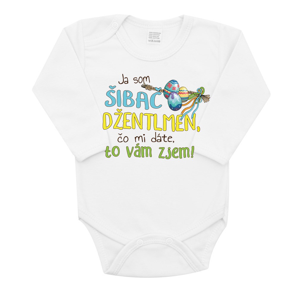 Detské body dlhý rukáv s motívom Veľká noc