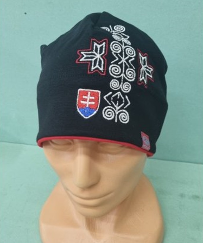 Čiapka prechodná  Slovenský znak vzor Čičmany
