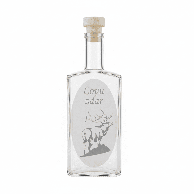 Darčeková fľaša s motívom Jeleň 1000 ml