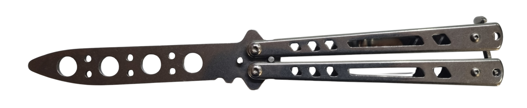 Motýlik tréningový strieborný 22/9cm